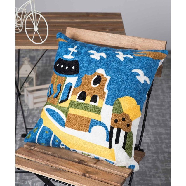 Μαξιλάρι Διακόσμησης Silk Fashion Πολύγαζο76 45x45