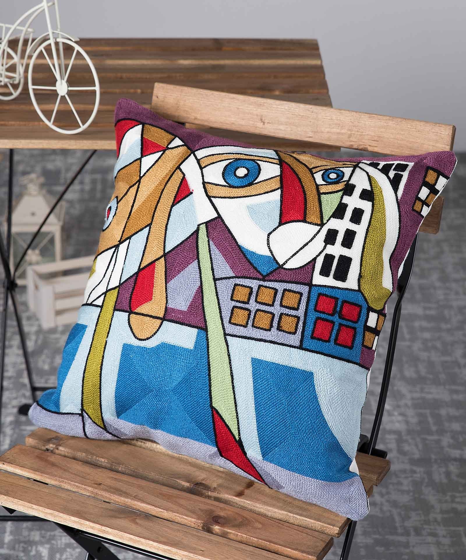 Μαξιλάρι Διακόσμησης Silk Fashion Πολύγαζο89 45x45