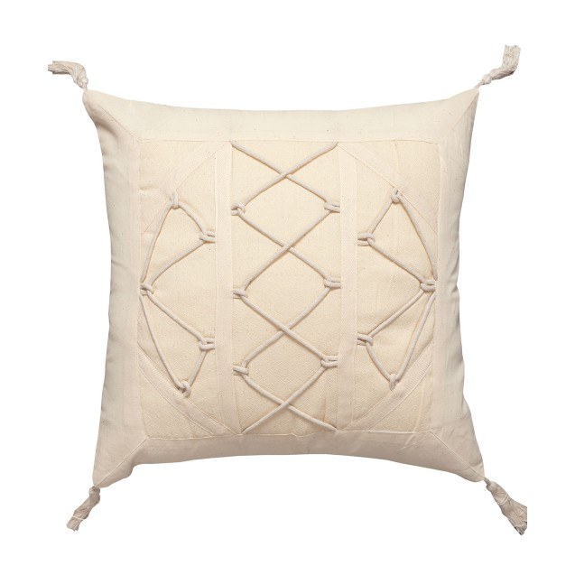 Μαξιλαροθήκη Διακόσμησης Silk Fashion Κορδόνι3...