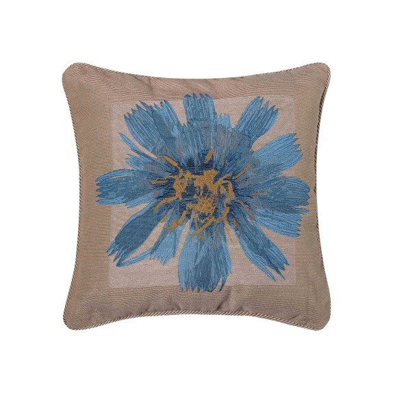 Μαξιλαροθήκη Διακόσμησης Silk Fashion Σενίλ Λουλούδι3 45x45