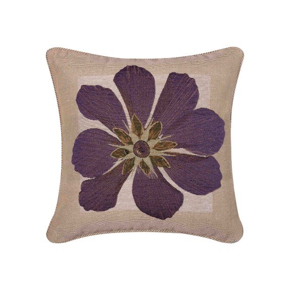 Μαξιλαροθήκη Διακόσμησης Silk Fashion Σενίλ Λουλούδι5 45x45