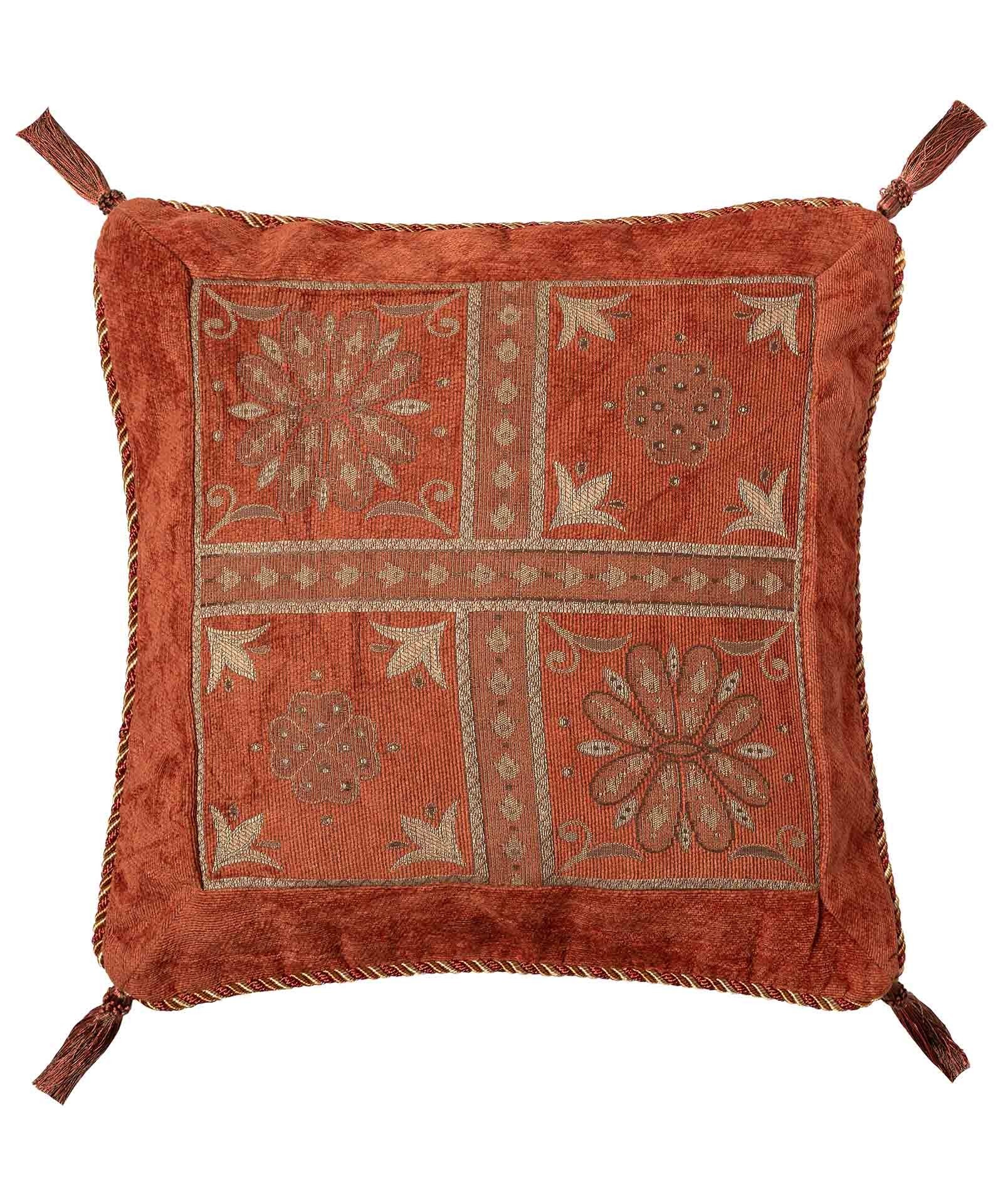 Silk Fashion Μαξιλαροθήκη Διακόσμησης Silk Fashion 001Κεραμιδί 45x45