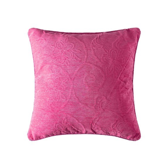 Μαξιλαροθήκη Διακόσμησης Silk Fashion 55 Φούξια 45x45