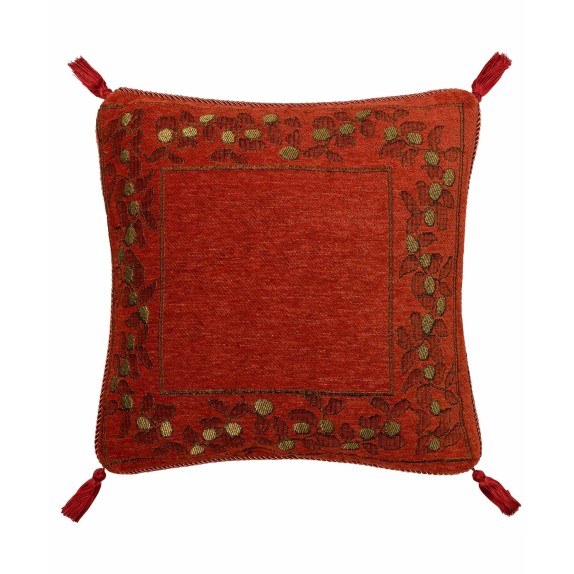 Μαξιλαροθήκη Διακόσμησης Silk Fashion 510 Κεραμιδί 45x45