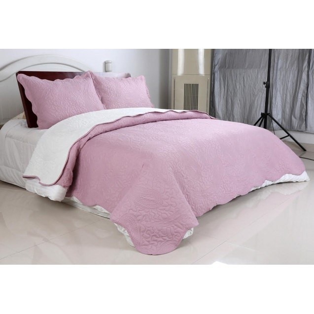 Σετ Κουβερλί Υπέρδιπλο Silk Fashion Λαχούρι...