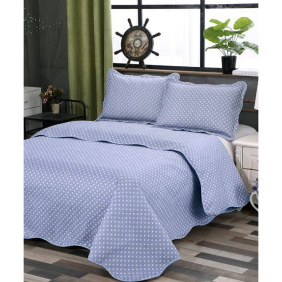 Σετ Κουβερλί Υπέρδιπλο Silk Fashion Dot Grey 220x240