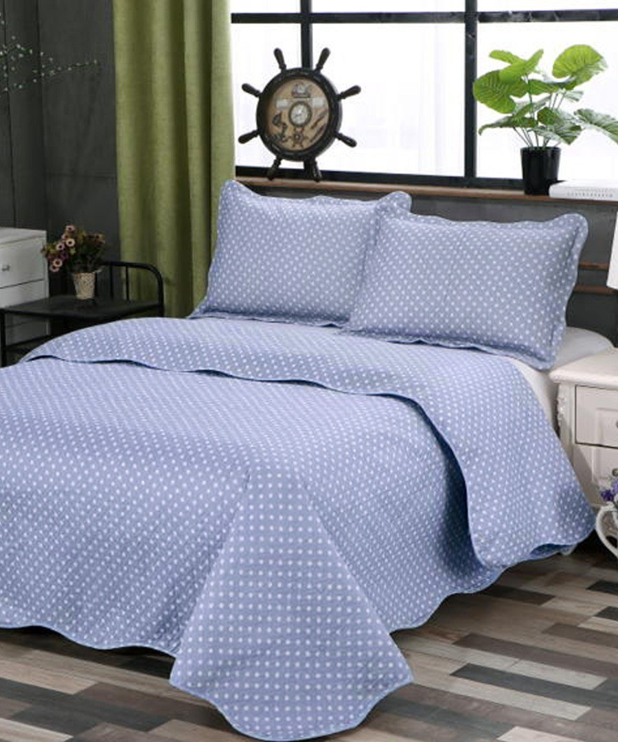 Σετ Κουβερλί Υπέρδιπλο Silk Fashion Dot Grey 220x240