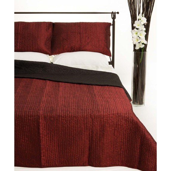 Σετ Κουβερλί Μονό Silk Fashion 6330 Μπορντώ 160x220