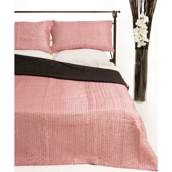 Σετ Κουβερλί Υπέρδιπλο Silk Fashion 6330 Ρόζ 220x240