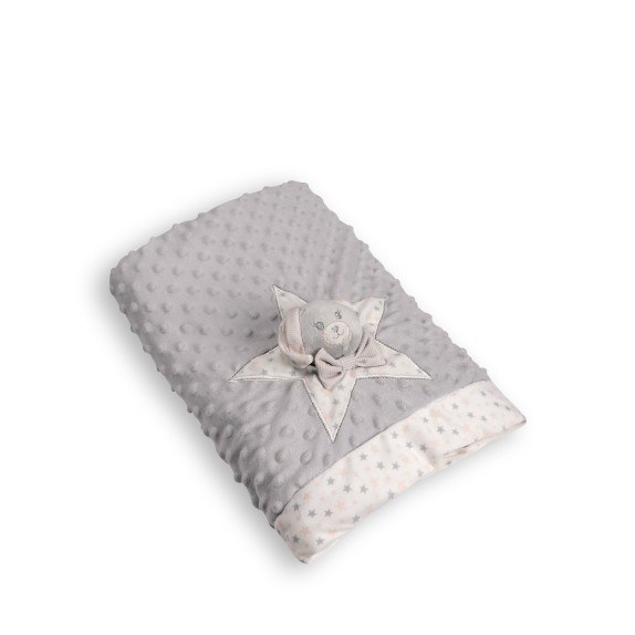 Βρεφική Κουβέρτα Silk Fashion Fsj161001J Γκρί 75x100