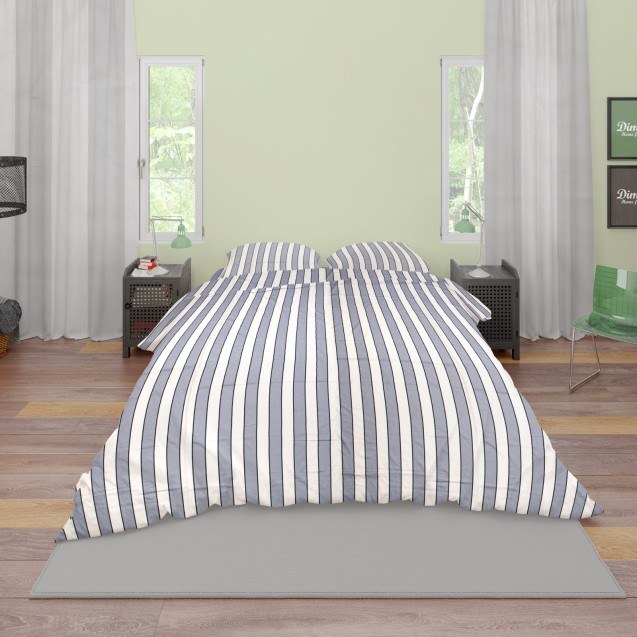 Σετ Σεντόνια Μονά 2 Τεμαχίων Dimcol Navy 158...