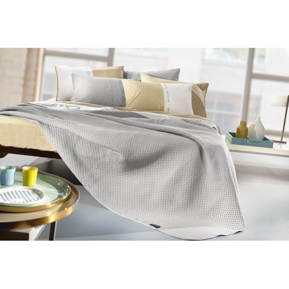 Σετ Κουβερλί Μονό 2 Τεμαχίων Guy Laroche Riva Silver 160x240