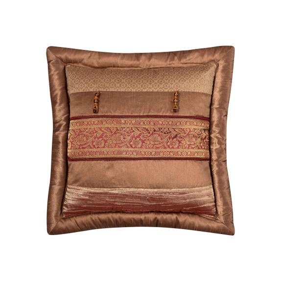 Μαξιλαροθήκη Διακόσμησης Silk Fashion Δάκρυ Καφέ 45x45