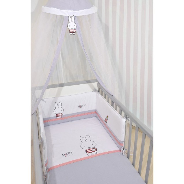 Σετ Προίκας 3 Τεμαχίων Miffy Γκρι Des. 65