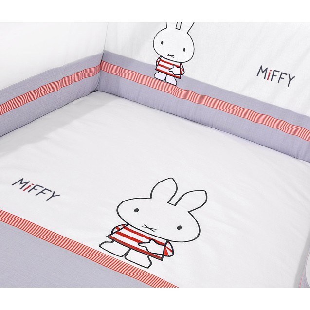 Σετ Προίκας 3 Τεμαχίων Miffy Γκρι Des. 65