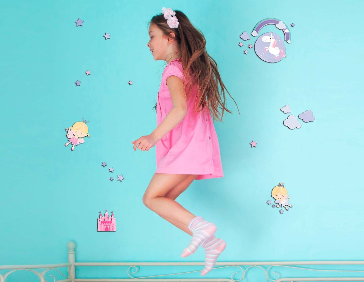 Αυτοκόλλητα 3 επιπέδων Μ Happy Fairies 14503