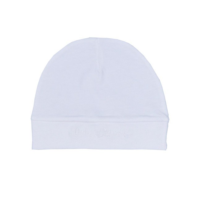 Βρεφικό Σκουφάκι Ζέρσευ Baby Oliver Des. 10 Λευκό