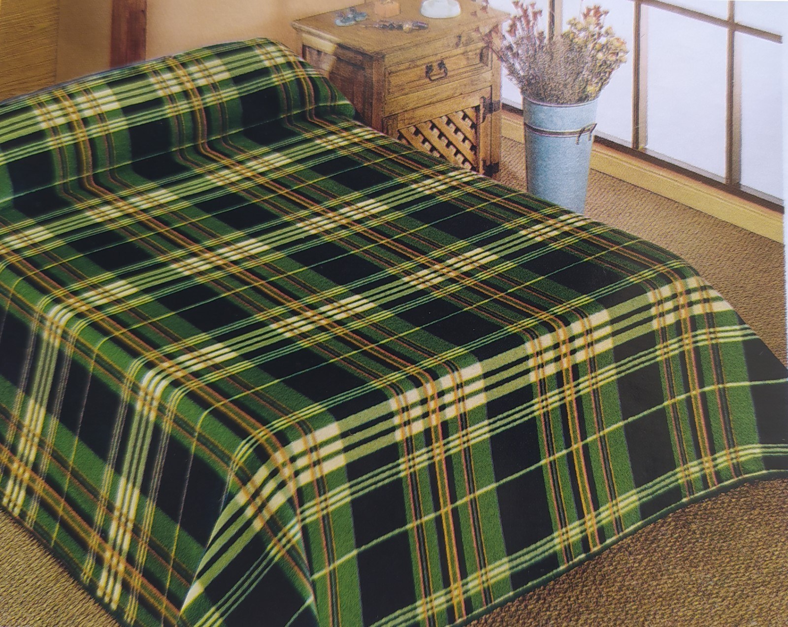 Κουβέρτα Υπέρδιπλη Dimcol Paduana Green 220x240