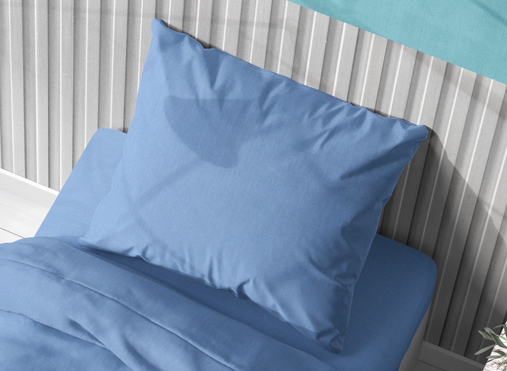 Μαξιλαροθήκη Dimcol Solid 498 Sky Blue 50x70