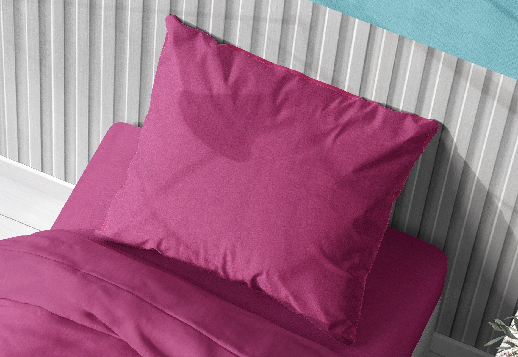 Μαξιλαροθήκη Dimcol Solid 499 Fuchsia 50x70