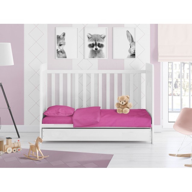 Πάπλωμα Κούνιας Dimcol Solid 499 Fuchsia 120x160