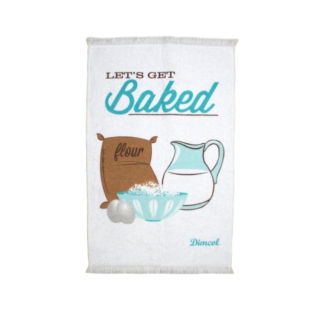 Πετσέτα Κουζίνας Dimcol Baked 07 White 40x60