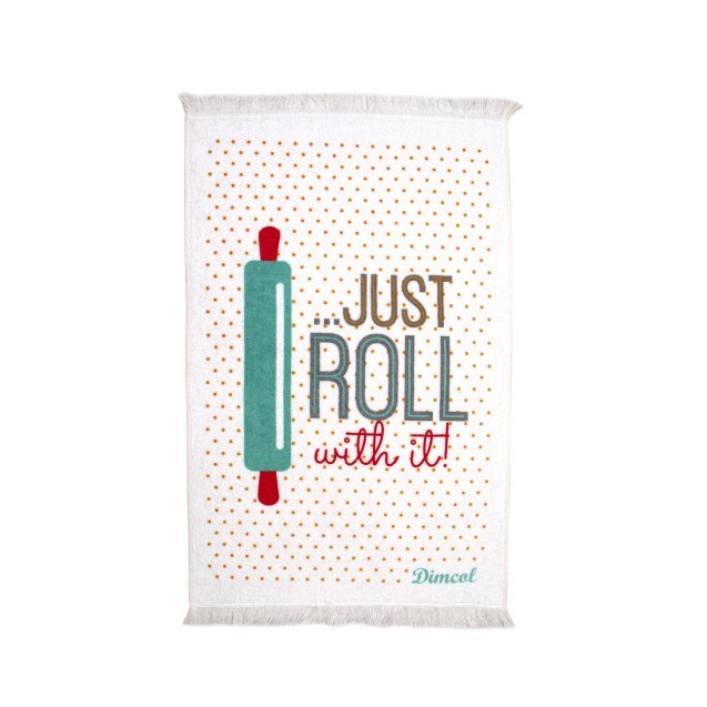 Πετσέτα Κουζίνας Dimcol Roll 05 White 40x60
