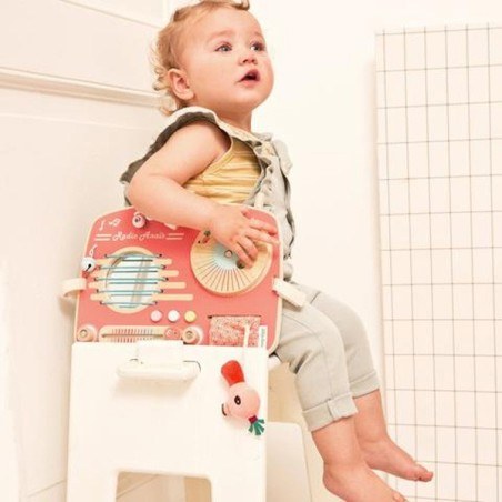 Ξύλινο ταμπλό δραστηριοτήτων Ράδιο Lilliputiens LΙ83181