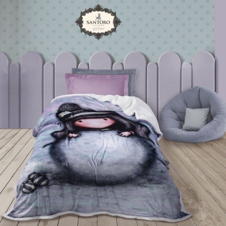 Κουβέρτα Fleece με Sherpa Μονή Das Home Santoro Gorjuss- The Snow Girl 5033 160x220