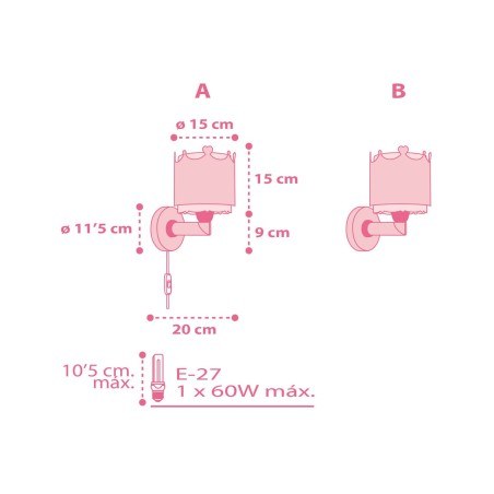 Παιδική Απλίκα Τοίχου Ango Little Queen 61109