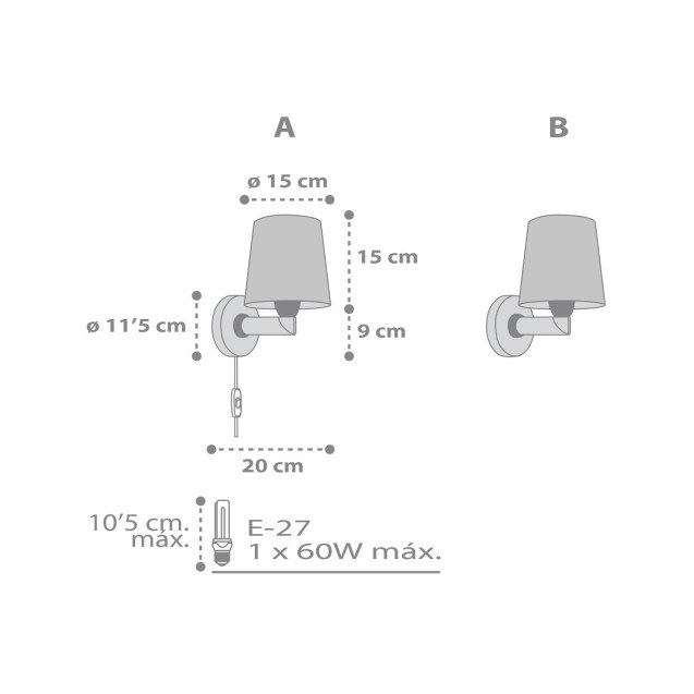 Παιδική Απλίκα Τοίχου Ango Starlight White 82219 B