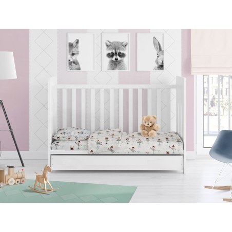 Παπλωματοθήκη Κούνιας Dimcol Μπαλαρίνα 166 Green 120x160