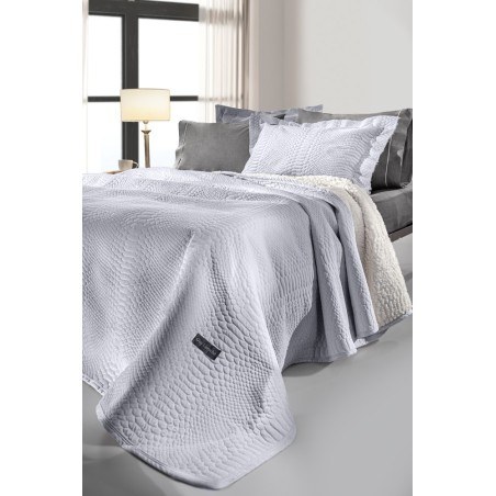 Σετ Κουβέρτα Υπέρδιπλη 2 Τεμαχίων Guy Laroche Capsule Silver 220x240