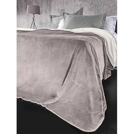 Σετ Κουβέρτα Μονή 2 Τεμαχίων Guy Laroche Velvet Melanze 160x220