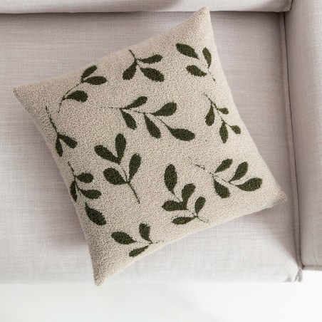 Μαξιλαροθήκη Διακόσμησης Gofis Home Herbal Μπεζ/Pine Green 705/06 43x43