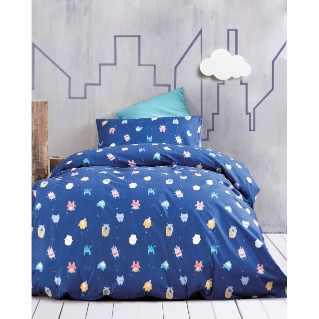 Σετ Παπλωματοθήκη Ημίδιπλη 2 Τεμαχίων Rythmos...