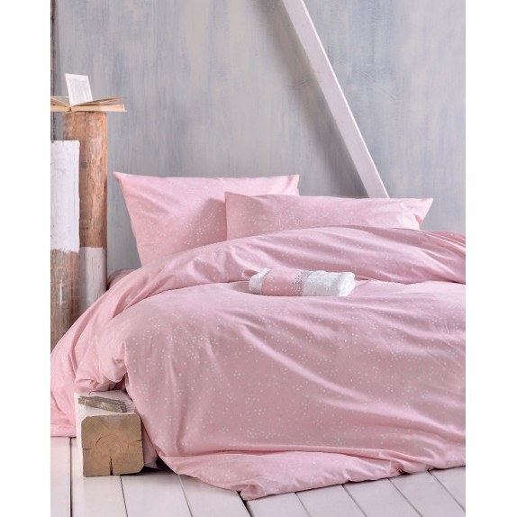 Σετ Σεντόνια King Size 4 Τεμαχίων Rythmos Sirius Ροζ 270x290