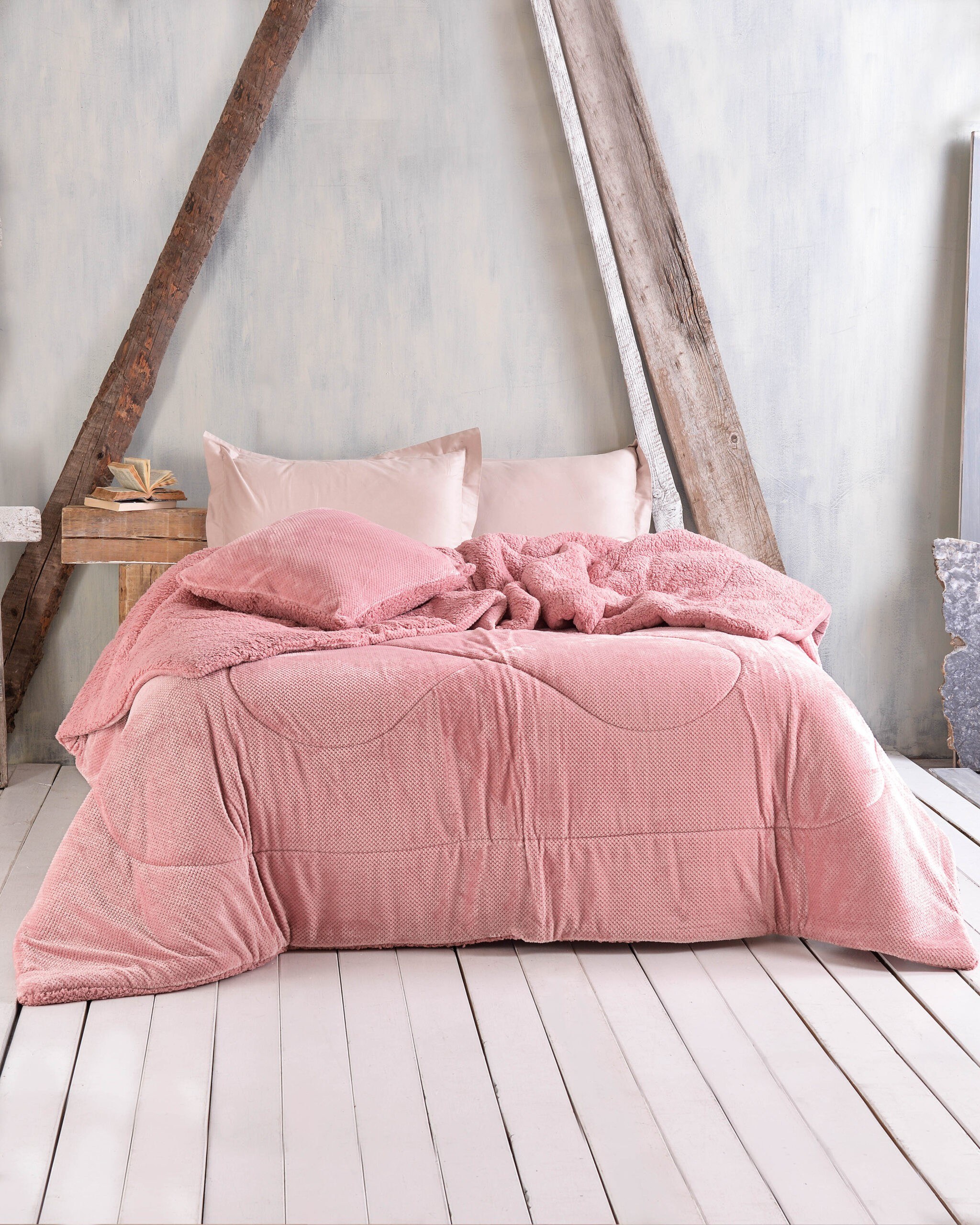 Κουβερτοπάπλωμα Υπέρδιπλο Rythmos Alvaro Pink 220x240