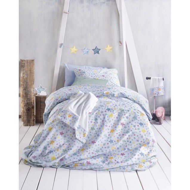 Σετ Σεντόνια Ημίδιπλα με Λάστιχο 3 Τεμαχίων...