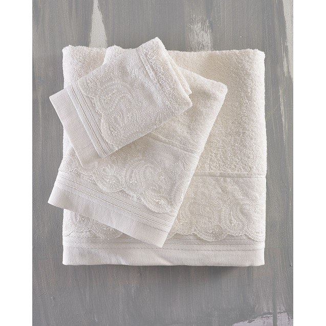 Σετ Πετσέτες 3 Τεμαχίων Rythmos Anika Εκρού