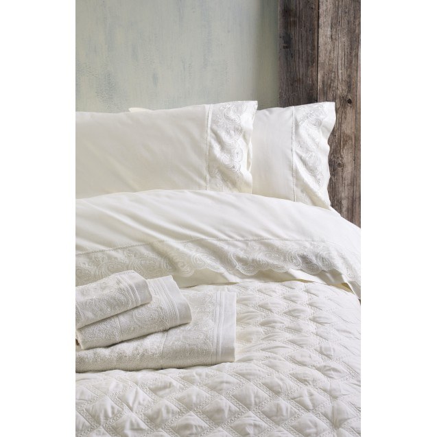 Σετ Σεντόνια Υπέρδιπλα 4 Τεμαχίων Rythmos Anika...