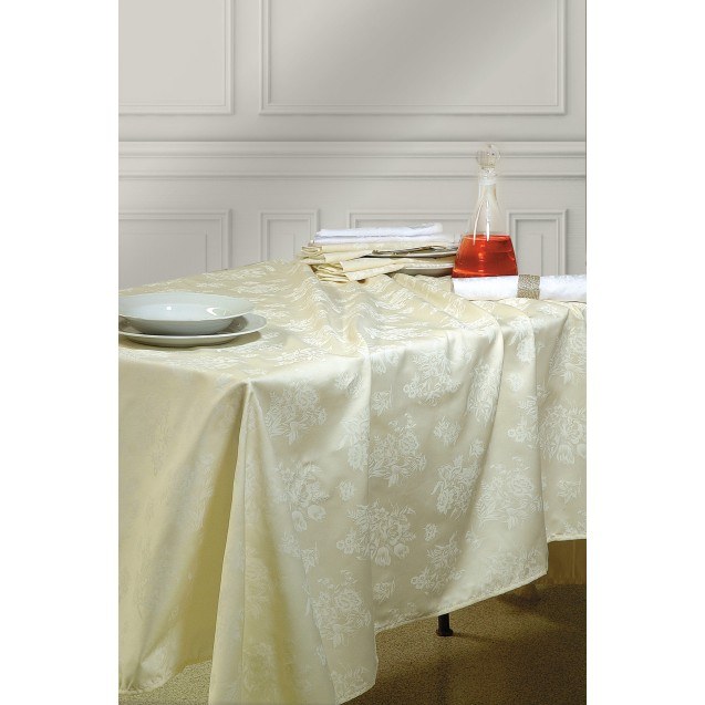 Καρέ Rythmos Jasmine Εκρού 90x90