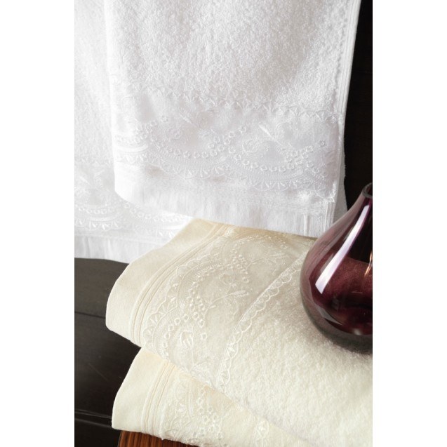 Σετ Πετσέτες 3 Τεμαχίων Rythmos Shiraz Εκρού