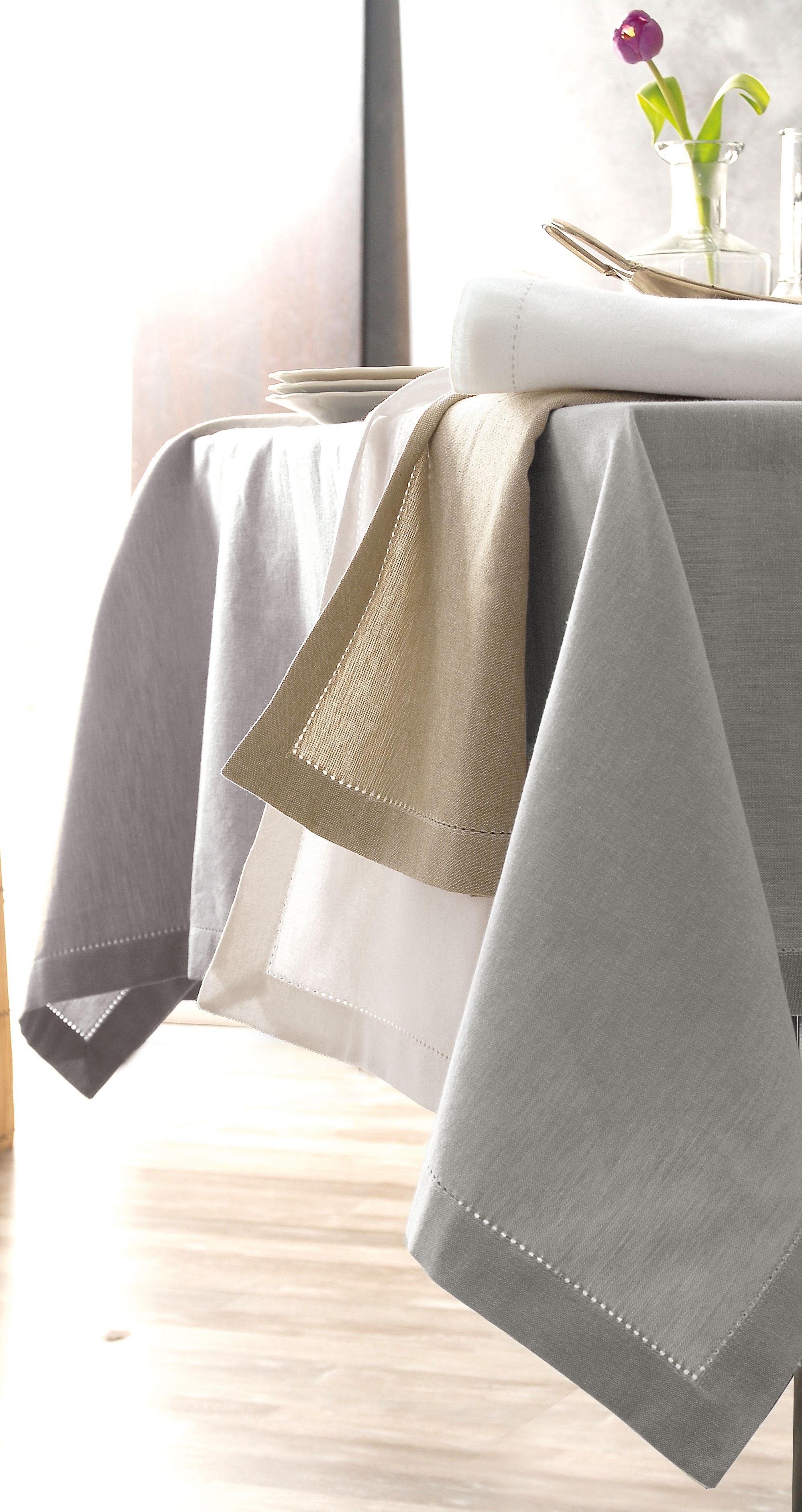 Πετσέτα Φαγητού (6 ΤΕΜ) Rythmos Inez Λευκό 45x45