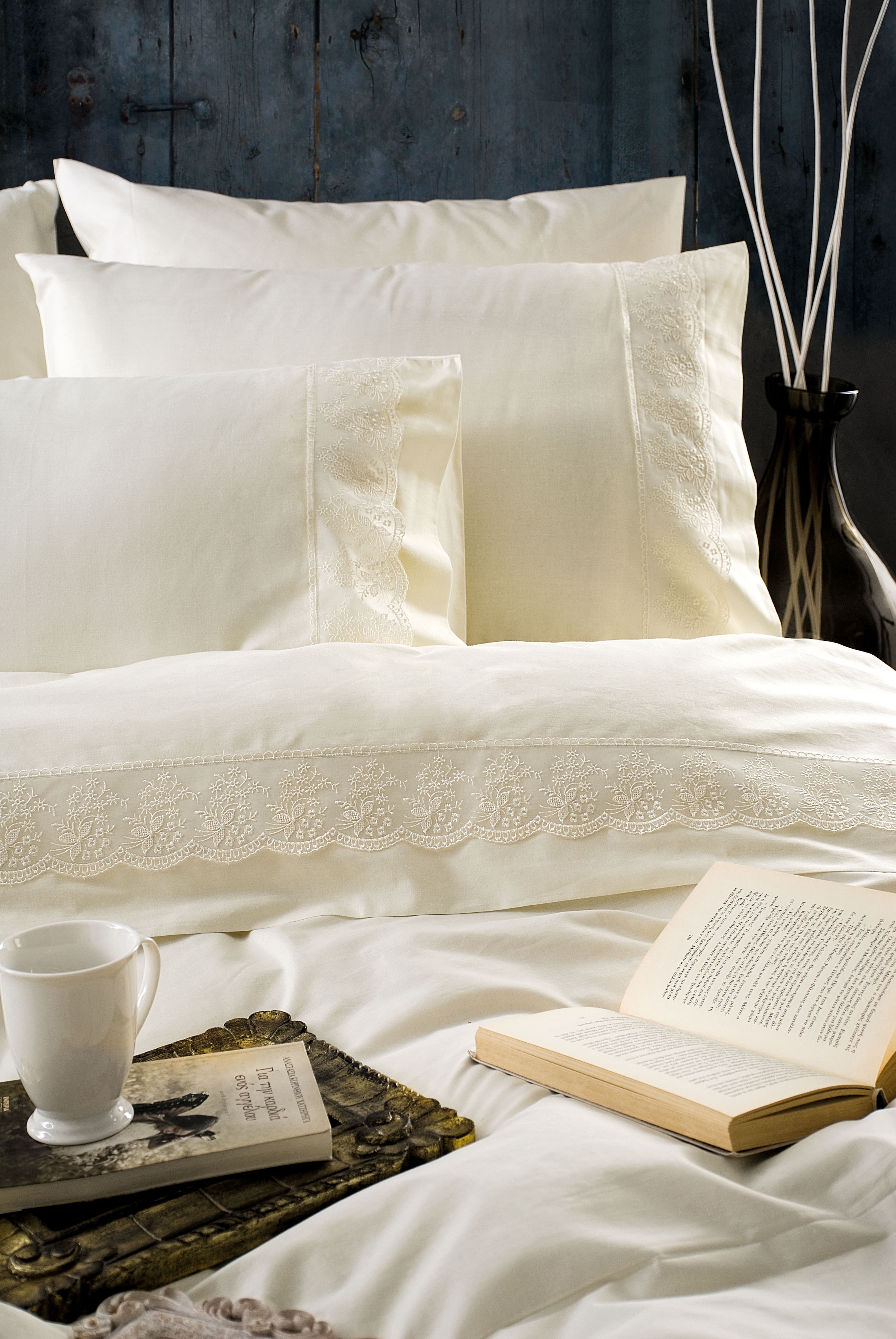 Σεντόνια, Μαξιλαροθήκες Anesis Home - ΣΗΜΑΝΤΙΚΟ: Σε περίπτωση διαφοράς τιμής από το κατάστημα ισχύει παντα και μόνο η τιμή του καταστήματος Σετ Σεντόνια Υπέρδιπλα 4 Τεμαχίων Rythmos Helga Εκρού 2