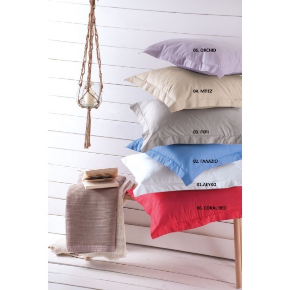 Σετ Μαξιλαροθήκες 2 Τεμαχίων Rythmos Scenario Γκρι 50x70