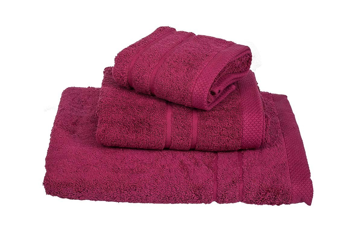 Σετ Πετσέτες 3 Τεμαχίων Le Blanc Πεννιέ 600 Crimson