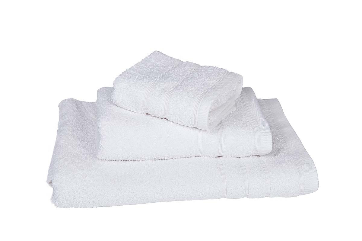 Πετσέτα Μπάνιου ΚΟΜΒΟΣ Πεννιέ 500 White 75x145