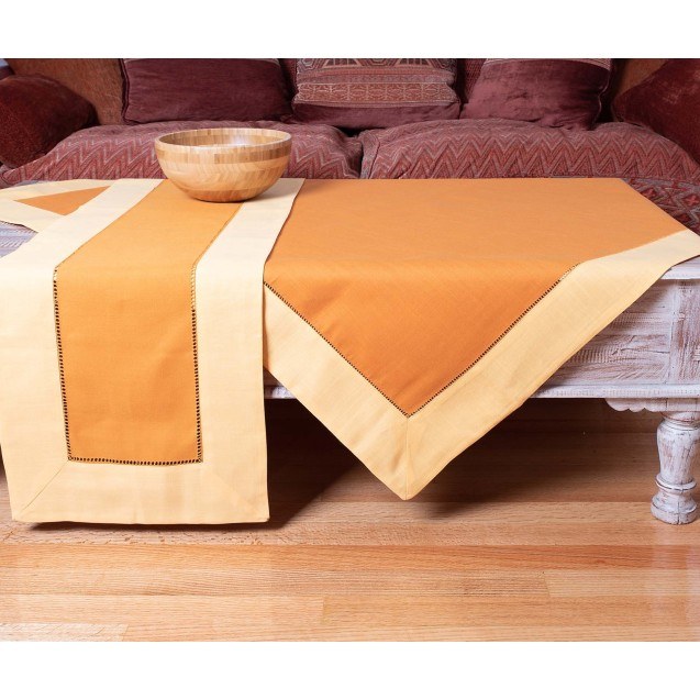 Καρέ Silk Fashion bg17 Ώχρα/Κροκί 90x90