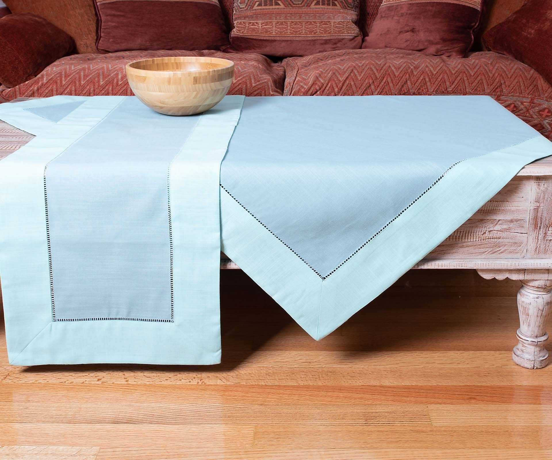 Καρέ Silk Fashion Bg17 Τυρκουάζ/Σιέλ 90 x90